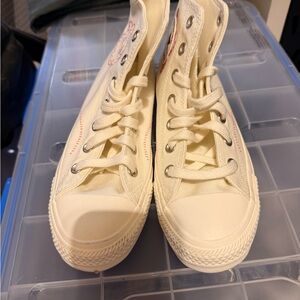 Converse Off-White High-Top Sneakers